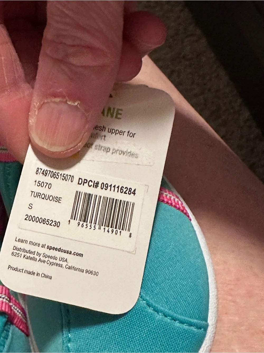 SPEEDO Toddler size 9-10 Large Water Pool Mesh Elastic Slip-On Shoes NEW